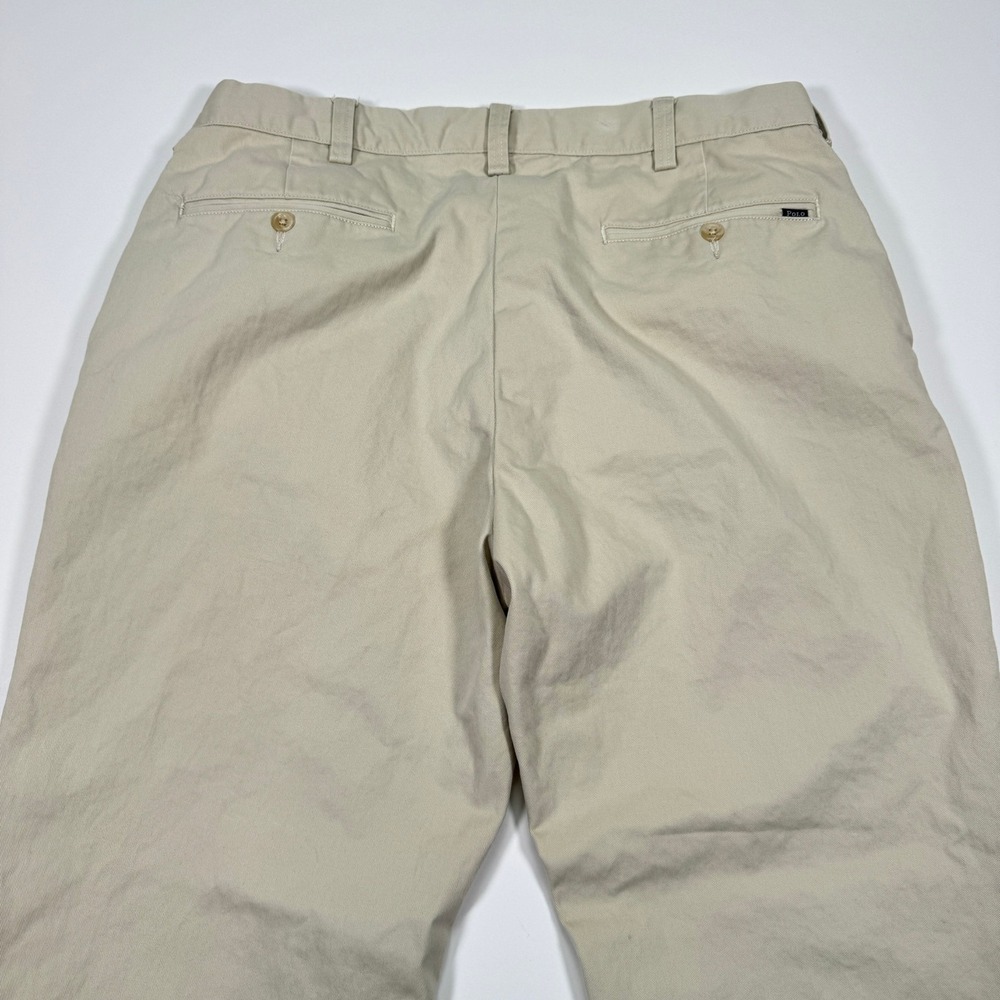 Polo Ralph Lauren Mens Chinos Pants 34x32 Khaki Classic Fit 100% Cotton Casual - Picture 4 of 16